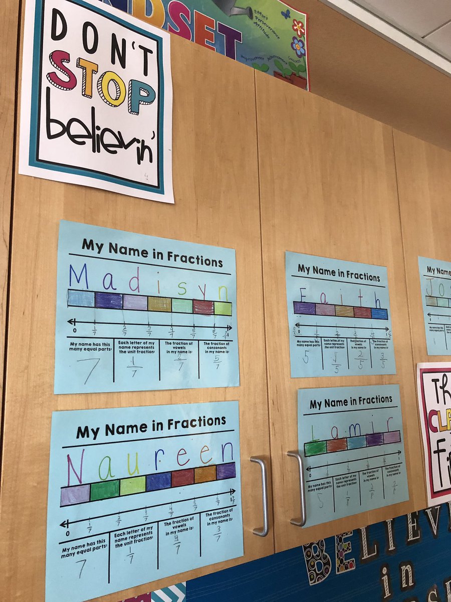 AlissaKeane5's tweet image. Fraction names in grade 3! @mathcoachrivera @GHillsGators #fractionsarefun #mathworkshop #guidedmath