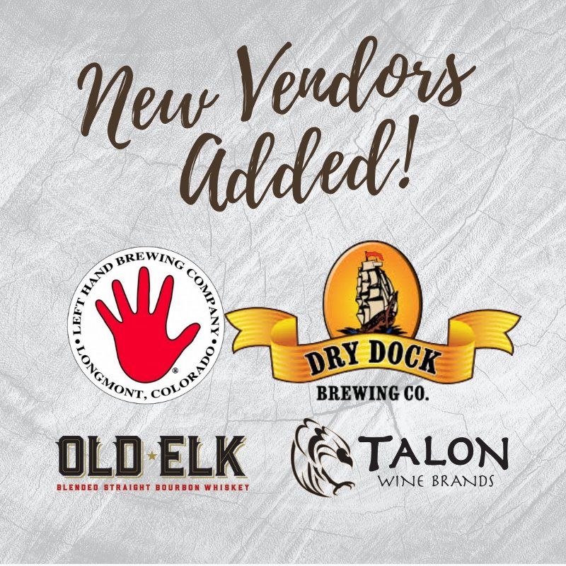 We've added new vendors to our Totally Colorado tasting event on April 19th!

We're excited to have <a href="/LeftHandBrewing/">Left Hand Brewing Company</a>
<a href="/DryDockBrewing/">Dry Dock Brewing</a>
<a href="/OldElkBourbon/">Old Elk Bourbon</a>, <a href="/TalonWineBrands/">Talon Wines</a> joining in on the fun!

Get tickets online, by clicking below, and in-store!

bit.ly/2Up08dp