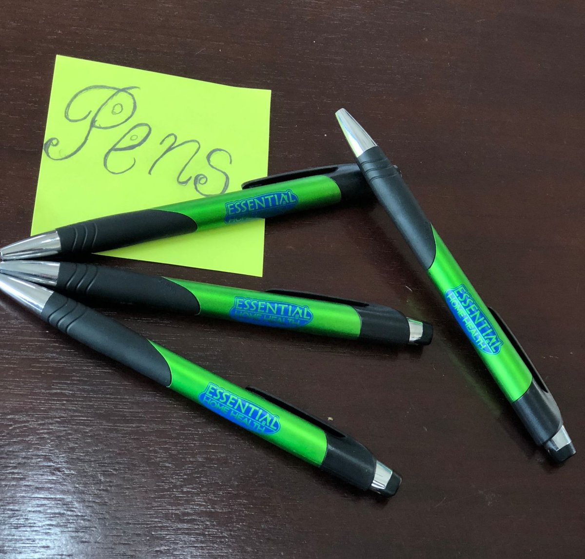 Promofuse's tweet image. Just finished another order of custom pens for Essential Home Health. Come talk to us about any promotional item needs you have! 

#brand #lubbocklogodesign #lubbocklocals #lubbockbusiness #graphic #customdesigns #promotions #merchandising #pens #penscollection
