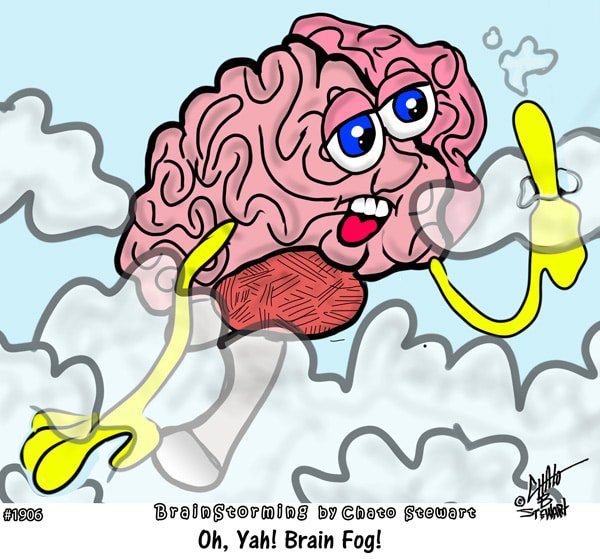 PsychCentral's tweet photo. Brain Fog https://t.co/AUrnopJLLL #MentalHealthHumorByChatoStewart #OriginallyPosted https://t.co/DMiZHxwbkt