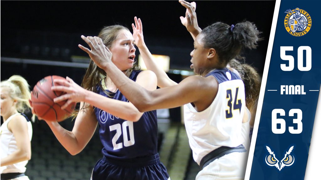 OregonTechOwls's tweet photo. UPSET ALERT! 🚨 

7-seed Lady Owls take down 2-seed Marian in the Round of 32! #NAIADIIWBB 😃🏀🔥 https://t.co/3EvL5vleJJ