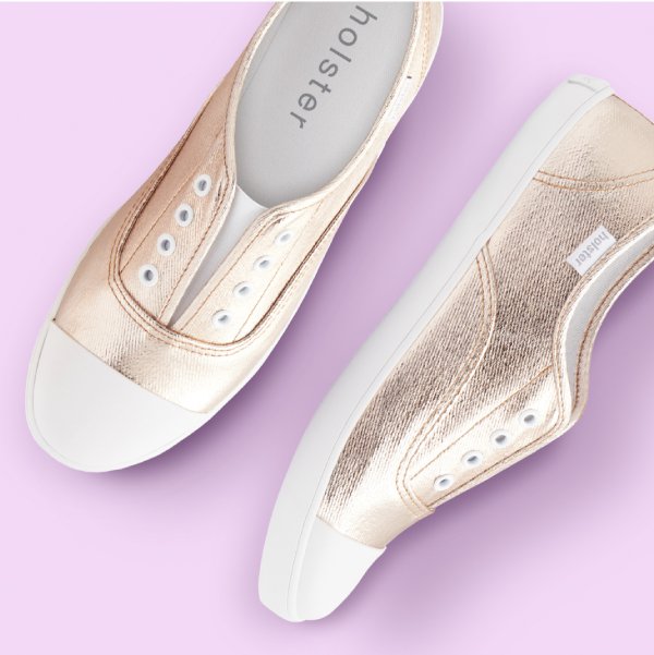 holster rose gold sneakers