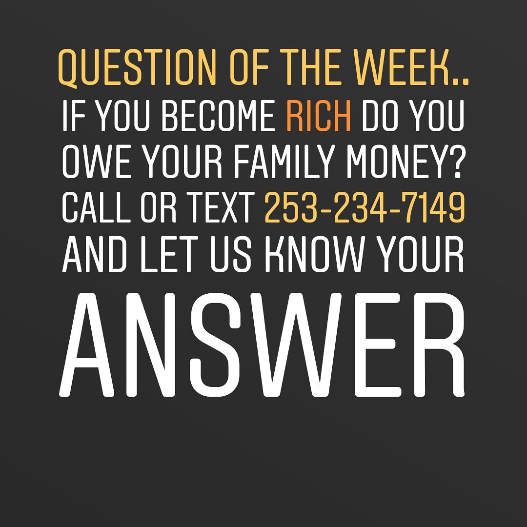 Question of the week... Let us know your thoughts on this and we will play it on a future show. Do you owe anybody  anything🤔 Hit us up!!!!! #podernfamily #blackpodcast #podecho #underdogpods #podsincolor #blackpod #blackpodcast #podcast #podcasters #needadvice #Questions #need