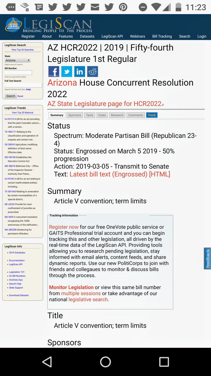 CaptainResists's tweet photo. #AR &amp; #UT have passed 1 #ConCon rsln ea - Ramming legsln thru in aprox 1 month

🚨Next up #AZ 

#ARIZONA HCR2022 has passed House &amp; is in Senate

🔥Final Vote will occur IMMINENTLY

⏰Arizonans flood phone lines of Senators to Demand they block HCR2022

 👉https://t.co/xsKSFjgBVu https://t.co/WdMkwC9NcH