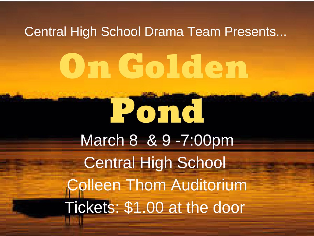 Come on out and support us this week end. All proceeds go to the targets program so they can go see and experience live theatre! <a href="/chsthespians/">Central HS Theatre</a> <a href="/CHS_Indians/">St. Joe Central HS</a>
