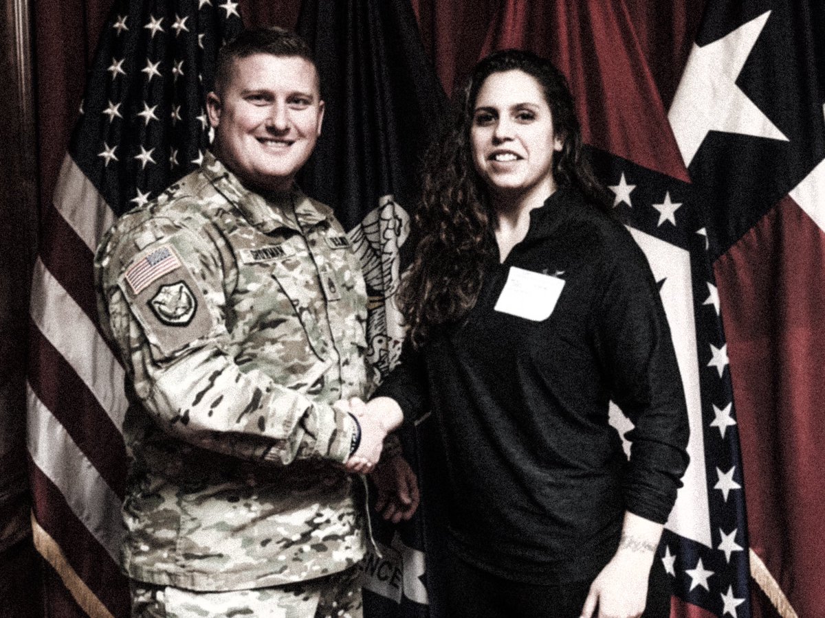 BTorresNTX's tweet photo. Today I did a thing. Couldn’t be more excited for what the future has in store. #armynationalguard #lifeatatt https://t.co/IEOFEPRw6T