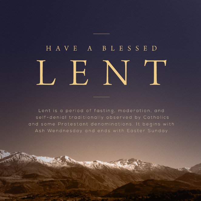 M. Kula Segaran on Twitter: "Have a blessed Lent. What do you plan to give  up for Lent?… "
