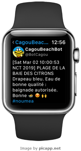 BotCagou's tweet photo. Follow me on your smartwatch 😎 https://t.co/wgxGdCIAkt