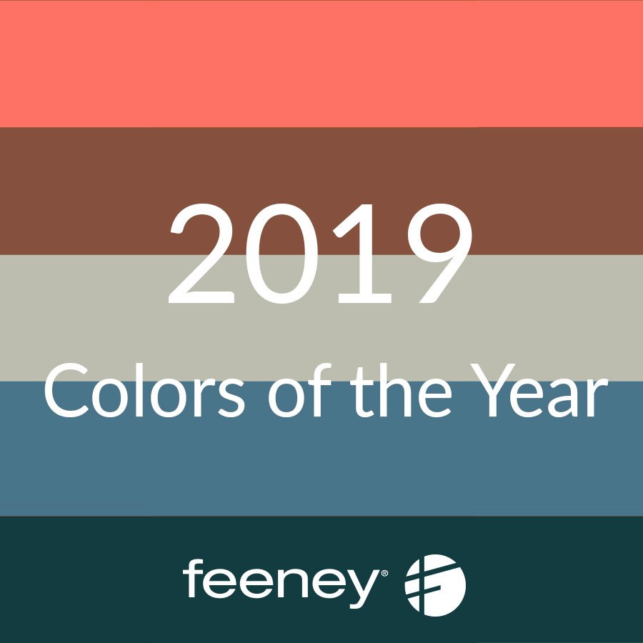 FeeneyInc's tweet photo. DesignRailยฎ works with the Colors of the Year 2019 from @Pantone - @BehrPaint - @SherwinWilliams - @Benjamin_Moore - @PPG #coloroftheyear2019 #coloroftheyear https://t.co/6A55yYkUAB https://t.co/wE0sfnKHB0