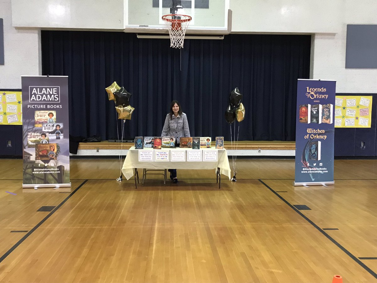 Thrilled to host Alane Adams at Walnut Street & North Dover today! We enjoyed her visits immensely! Thank you for sharing your books with us Alane! #authorvisit #riseupfoundation #alaneadams @AlaneAdamsBooks #readeveryday