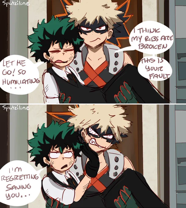 Villain!Deku AU - Part 3 (there are a lot of things happening between part 2 and part 3 but right now I only have these comics lol) 