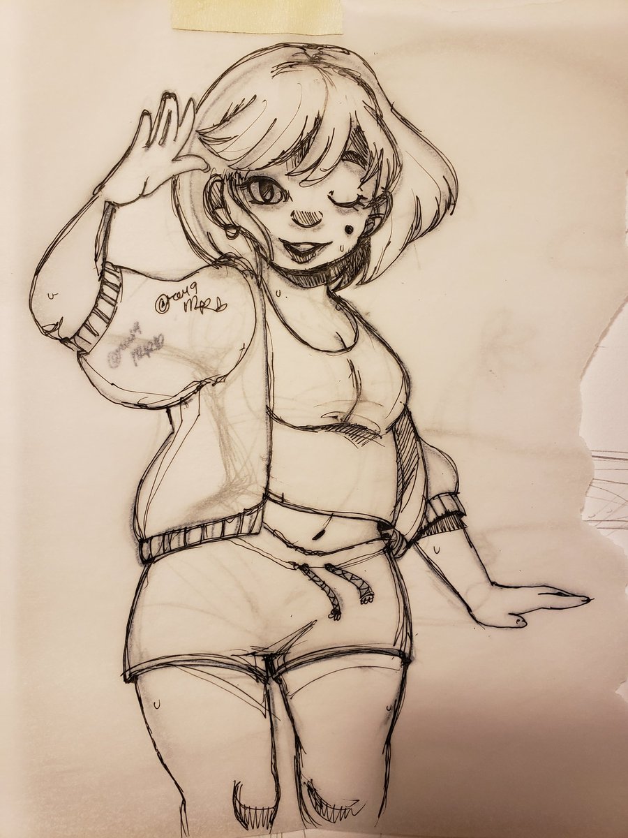 KaeNovakat's tweet photo. I didn't like how it looked at first so I update the look. 
#illustration #Art #drawing #sketch #pensketch #progresswork #WIP https://t.co/NhMfq05x6p