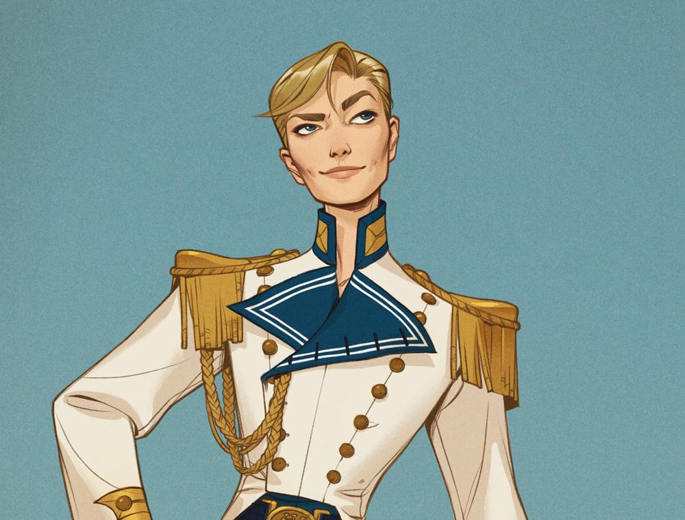 redid my 1890's naval officer Sailor Uranus design from a couple years back! I've always felt like I really missed the mark when it came to capturing Haruka's effortless rakishness on the first pass, and I wasn't about to let that happen AGAIN 😤