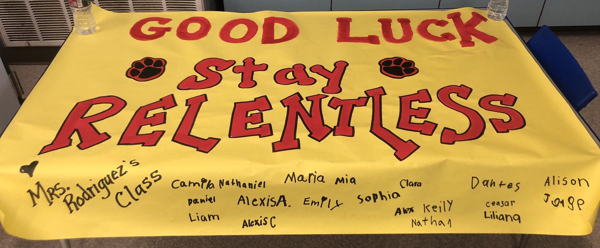 We’re going to State Championship!  Good Luck MHS Cougars stay RELENTLESS 🏀Love from Mrs.Rodriguez’sClass Room13 BRSA