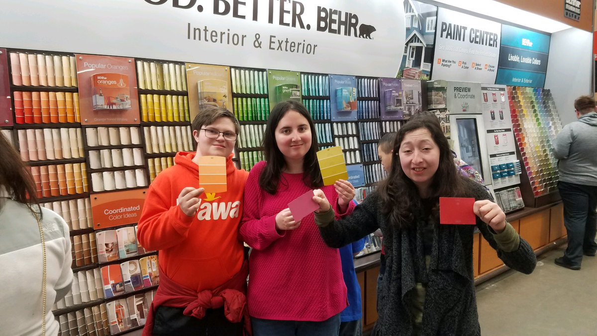 breaktherubric's tweet photo. Community Based Instruction trip to @HomeDepot today. Students learned how to plant seeds, make paint, cut keys, and learned safety rules while on a job site! #homedepot #communitybasedinstruction #communitybasedlearning #independentlivingskills https://t.co/vtsChBQpks