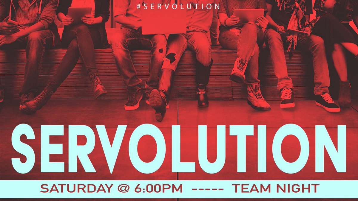 CatalystYouthTX's tweet image. SERVOLUTION! Saturday night at 6pm! Catalyst Team night!

If you’re not on one of our ministry teams yet, we’re ready to get you signed-up so that you can start serving immediately!

PRAY UP!
SHOW UP!
SIGN UP!

Then the after party and free food!

#Catalyst #Servolution