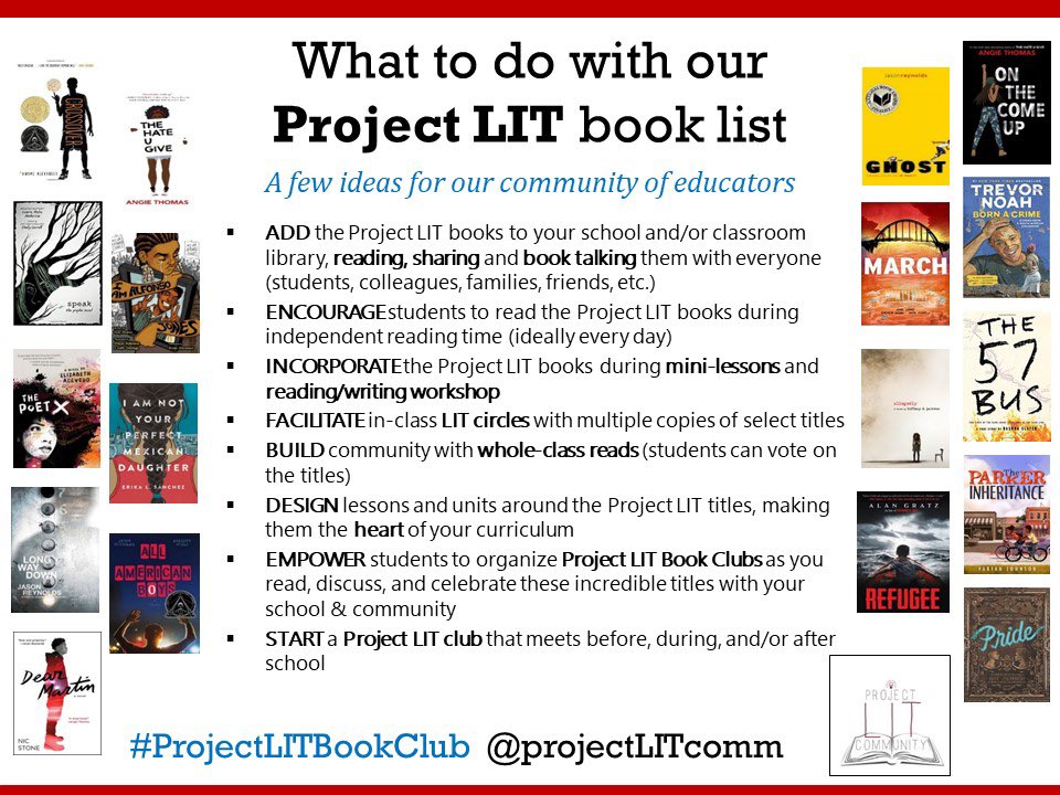 What does it look like to be a #ProjectLITBookClub chapter? We hope this graphic helps! bitly.com/projectlitcomm