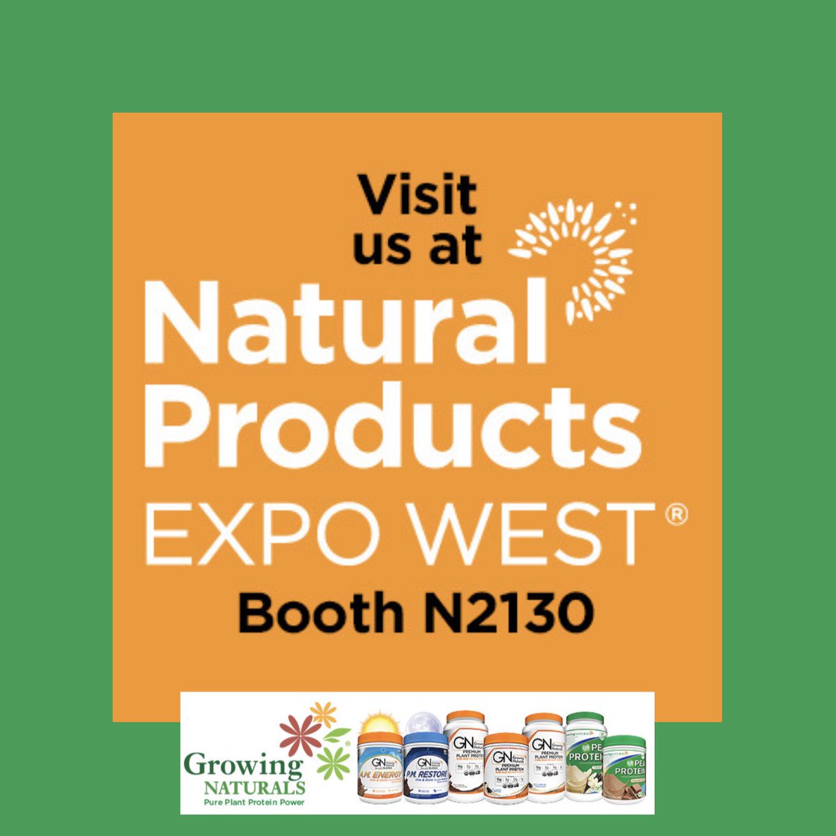 growingnaturals's tweet photo. Was a fun day here at #ExpoWest and we're looking forward to doing it again tomorrow! Hope you'll stop by. We'll have protein treats, and samples of our #plantbased proteins. #riceprotein #peaprotein New products, new blends! https://t.co/GzlrnwiOCH