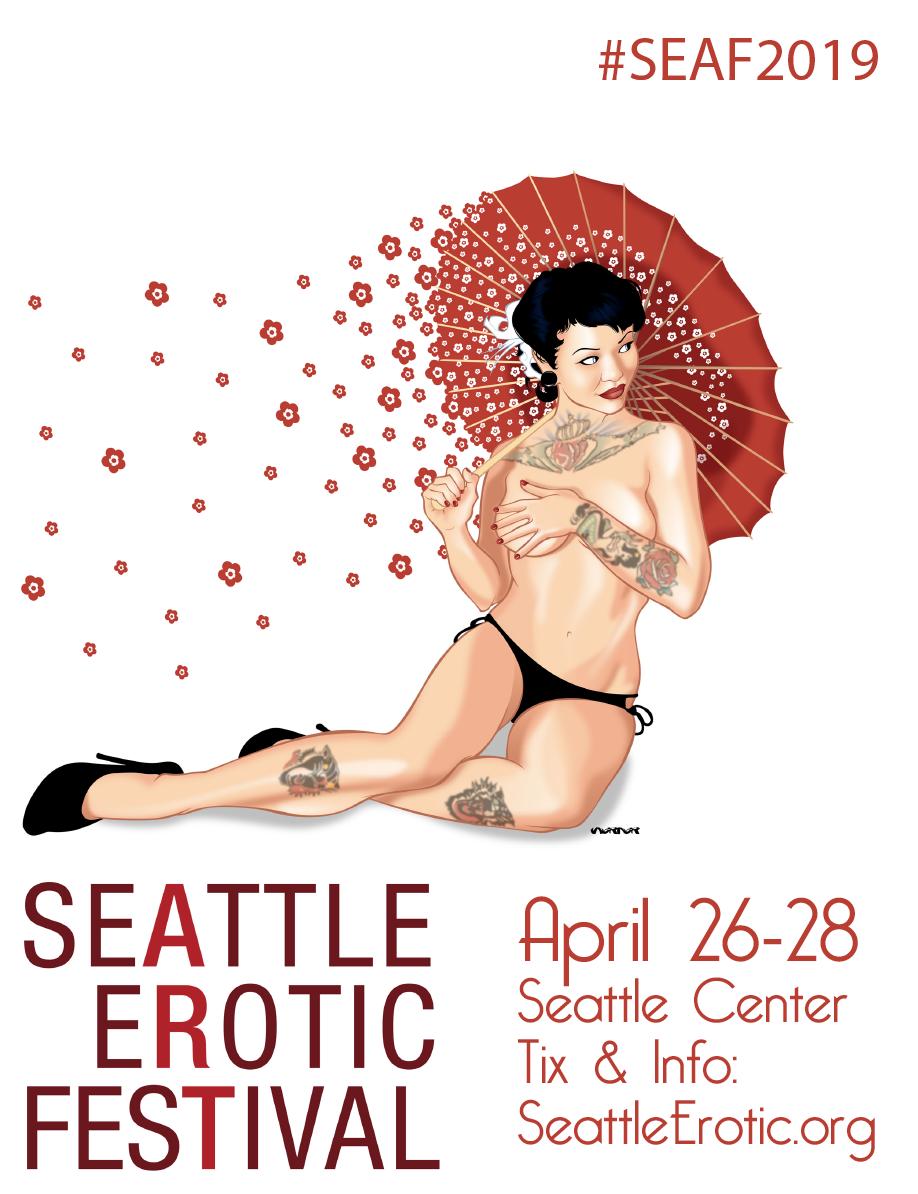 TheStranger's tweet photo. AD: Come show us #howdoyouseaf in two weeks at the Seattle Center Exhibition Hall! April 26, 27, and 28-get your tickets here: https://t.co/inTB8u6DT5
#seaf2019 #makingseafgo @Seattle_Erotic https://t.co/pNRwKBnGOa