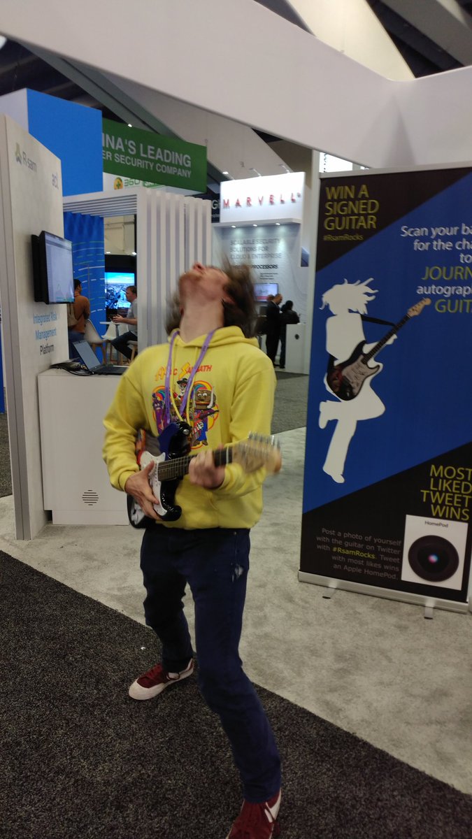 RsamGRC's tweet photo. #RsamRocks @andrewlindburg #RSAC https://t.co/yckWqQy1dL