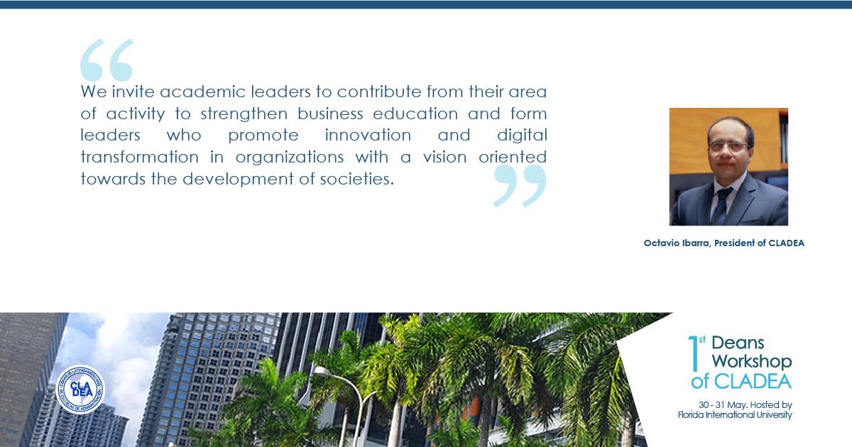 Deans and rectors of America, Europe and Oceania will be part of the 1st Deans Workshop of CLADEA. ► zurl.co/XiQ1