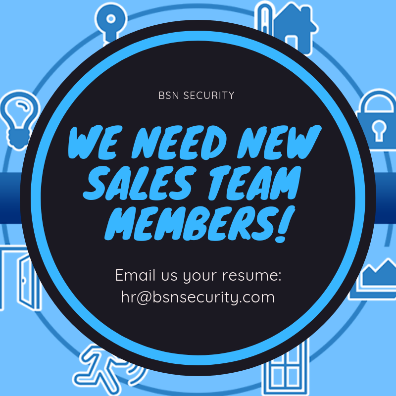 bsnsecurity's tweet photo. #NowHiring Sales Team Members.  Email your resume to hr@bsnsecurity.com.  Be a part of an great team in an exciting field! #security #jobhunt #jobsearch #hiring #employment https://t.co/XBZpe5aWW9 https://t.co/OSHMo4HvwM