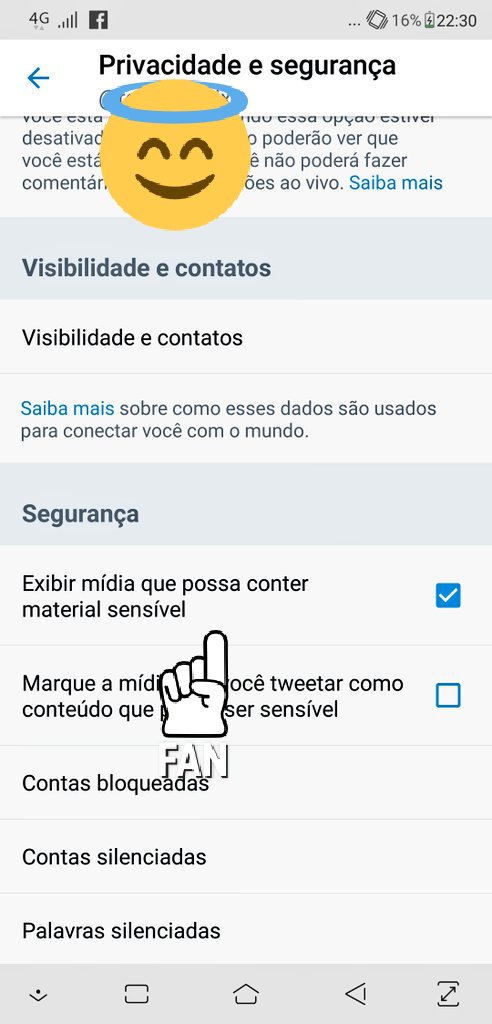 Não quer ver conteúdos explícitos e simples é só desmarcar essa opção em configurações e segurança ,pronto não vai aparecer para sua conta esquerdista !! #BolsanaroTemRazão