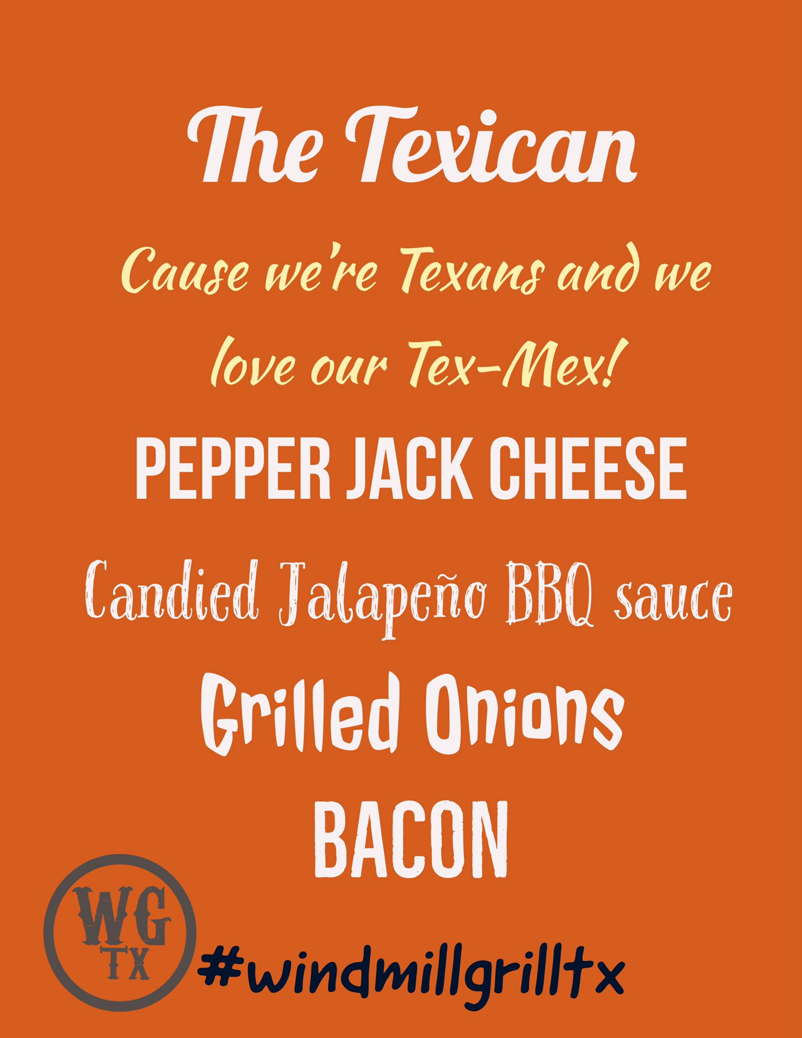 Windmill Grill Saint Jo on Twitter "Have you met our specialty burgers yet?? windmillgrilltx