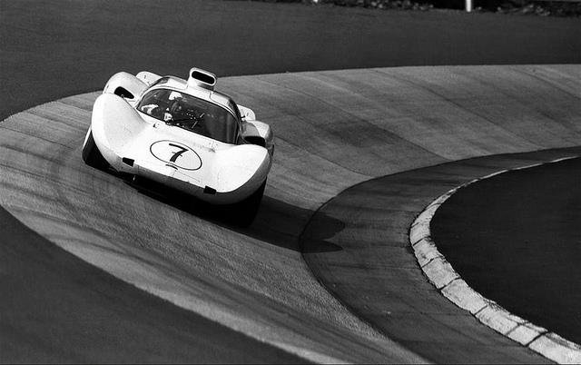 PeterMDeLorenzo's tweet image. Nürburgring 1000 Km, 6-5-66. Phil Hill (No. 7 Chaparral 2D Chevrolet) in the Karussel. Hill and co-driver Jo Bonnier won that day. Ludovico Scarfiotti/Lorenzo Bandini (No. 11 Ferrari Dino 206 S) finished 2nd and Pedro Rodriguez/Richie Ginther (No. 12 Ferrari Dino 206 S) 3rd.