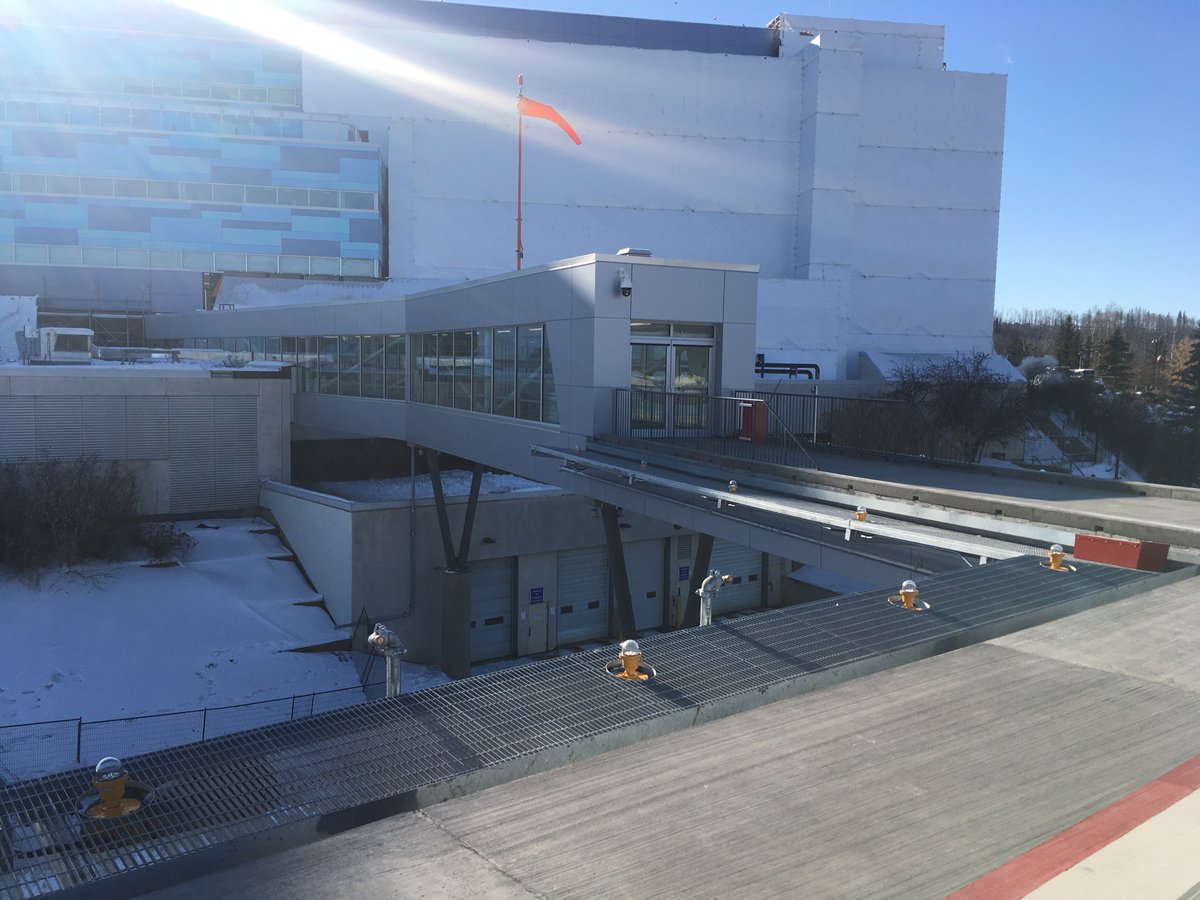 RobBarone3's tweet image. Great view from on top of the new helipad @AHS_media Northern
Lights Health Centre in Ft. McMurray.  The new helipad, which opens soon, will shave valuable time off of the transport of critical #YourEMS patients; Improving patient care, one initiative at a time @ahs_ems #rmwb