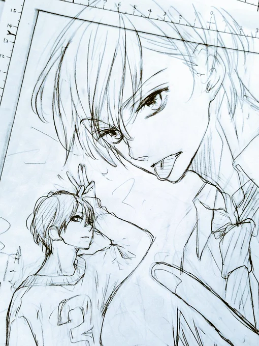 私服で全員集合の回は私服を考えるのが大変です?

そして描くのも大変?

締め切りが心配になってきた? 