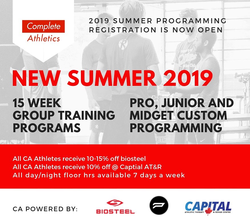 CHDCENTRE's tweet photo. Complete Athletics has just launched their summer programming. Looks like an expansion from last year. Access in the am and all evenings for custom programming and the 15 week programs look like great value. Check out details at https://t.co/fYMC9fPTi8 https://t.co/frJ0hGupSb