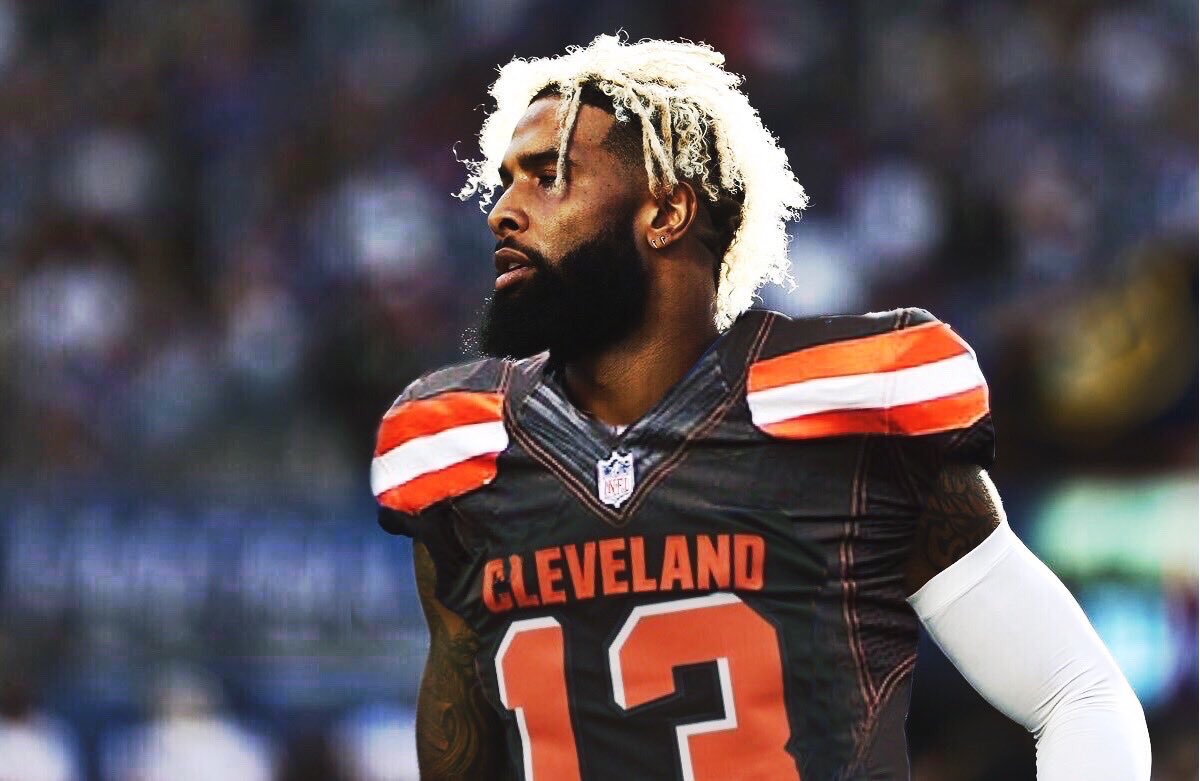 obj in a browns jersey