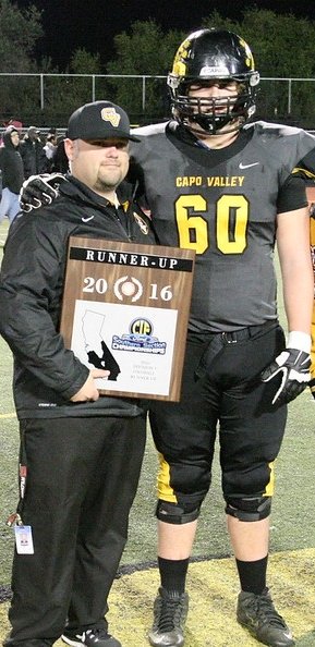 Congrats to Tim Anderson, Class of '17, as he has committed to play D1 football at Fresno St.  Tim helped lead Capo to the CIF finals in '16, and was JUCO All-American at Saddleback this past season. Lets hope he &amp; @ZRitner at Hawaii line up against each other soon! GO Bulldogs!