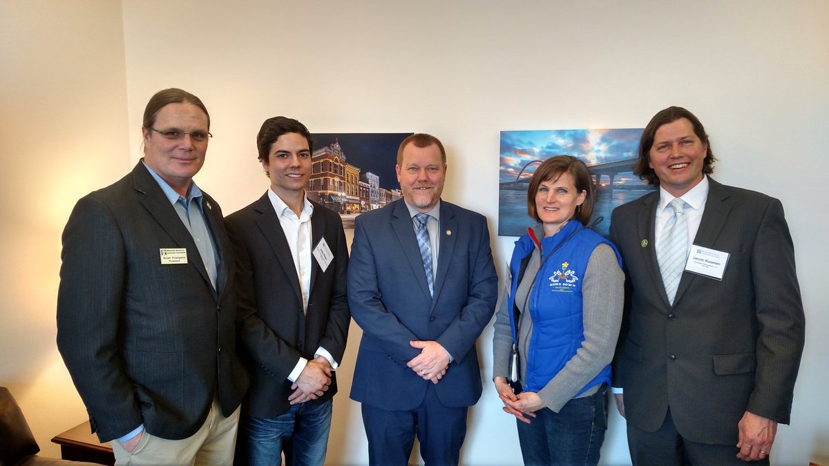 Today Scott, Joby, Katie and Jacob we're in representing <a href="/MinnesotaNLA/">Minnesota Nursery & Landscape Association</a> and several issues including fighting emerald ash borer and salt liability protection. Joby Nolan is with <a href="/TheRedTrucks/">Precision Landscape</a> Precision Landscape in Hastings.