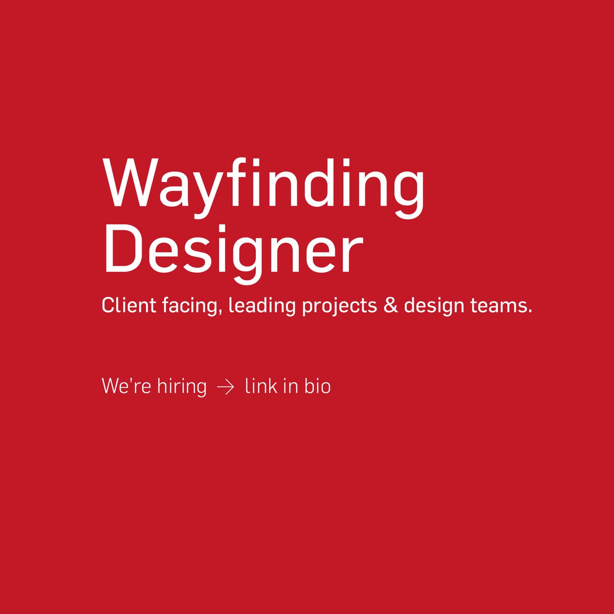 dotdashout's tweet photo. We are currently looking for an experienced wayfinding designer to join our studio. 
To apply - https://t.co/E8FotPJRMP https://t.co/0mbY71SSRJ