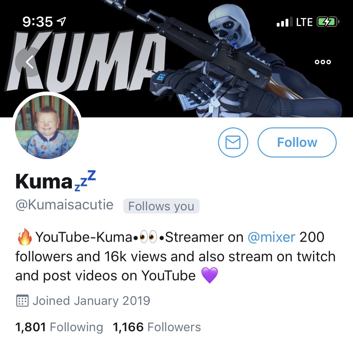 GamingBix's tweet photo. We’d like to introduce y’all to @Kumaisacutie Our newest Fortnite streamer! Make sure to follow and support his channel ❤️ https://t.co/4Pk87eERNE