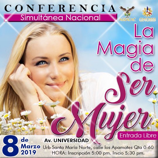 AgeacacMerida's tweet photo. URB. SANTA MARIA NORTE, conferencia publica #lamagiadesermujer. Celebrando ese mágico día dedicado a la Mujer. https://t.co/s7QhlqRFjn