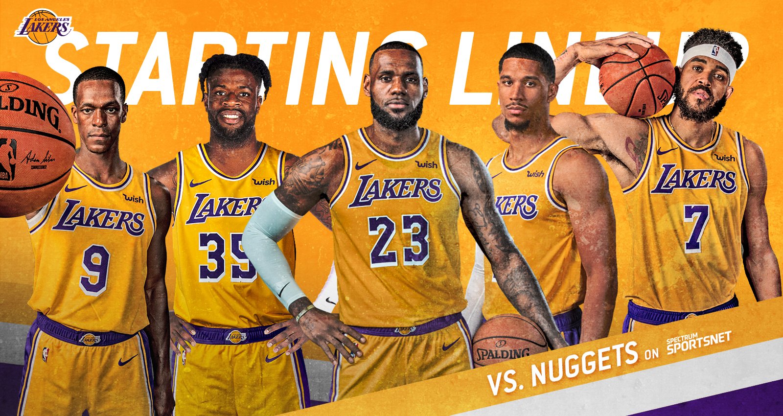 Los Angeles Lakers Starting 5  Los angeles lakers, Lakers, Lakers  basketball
