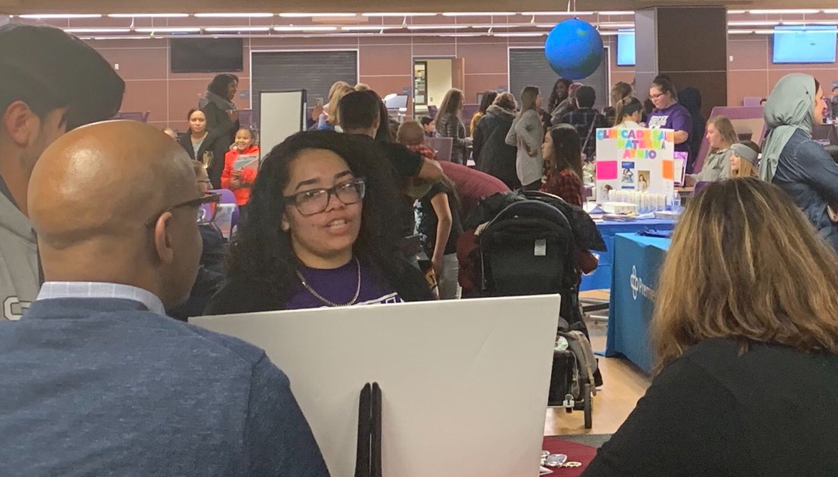 Family Advocate Norm Cosby and Vice President of Childrens Services Jan Rosebrough working Latino Night #EstoEsNosotros <a href="/MHSMiddieTweets/">Middletown HS</a> #ThisIsWe #DiversityRising