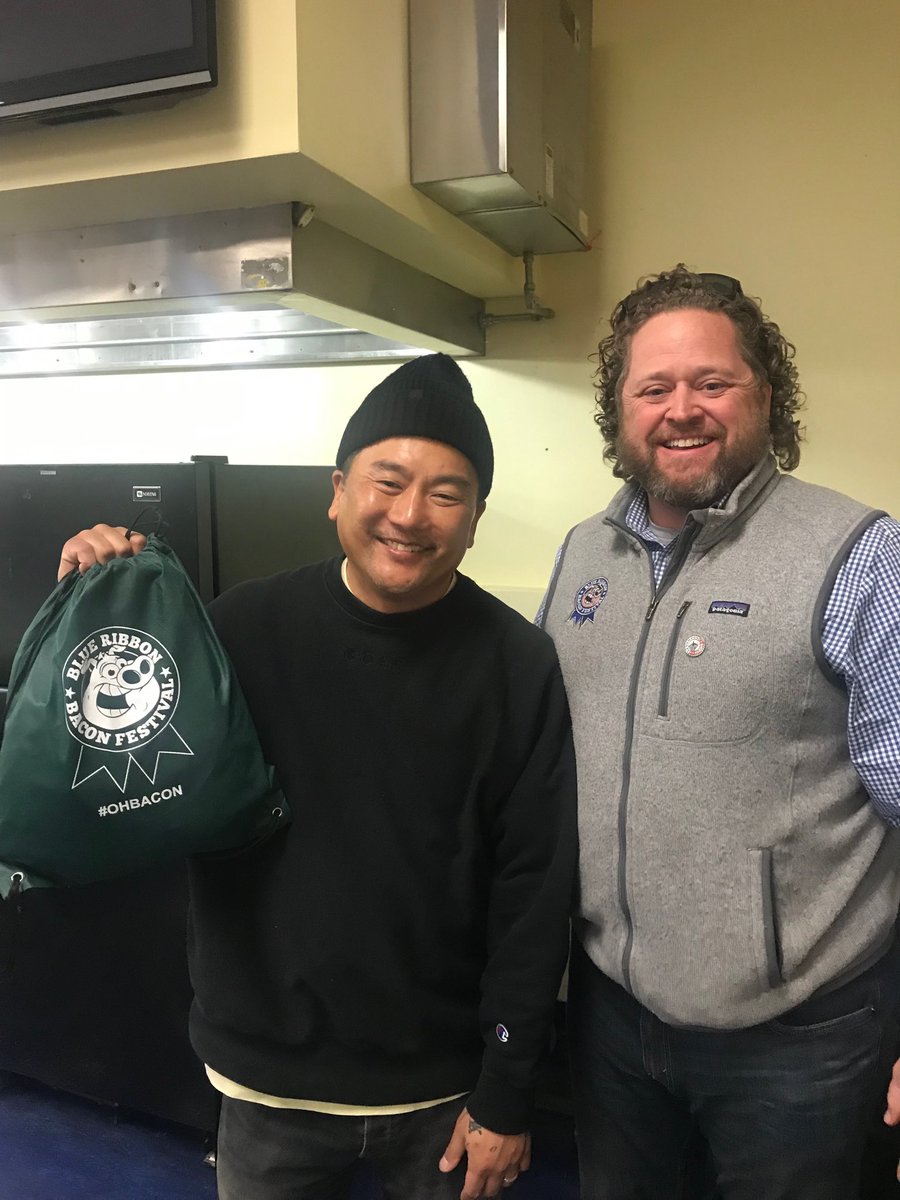 BRBaconFest's tweet photo. @RidingShotgunLA Great to meat you & Thanks for coming to @DMACCNews & the #IowaCulinaryInstitute for #CiWeek The #Kalbi was delicious! @catchdesmoines @GustoPizzaDM Need to grab some #Samgyeopsal next time I’m in LA! @kogibbq #ohbacon https://t.co/kjATSNIG6j