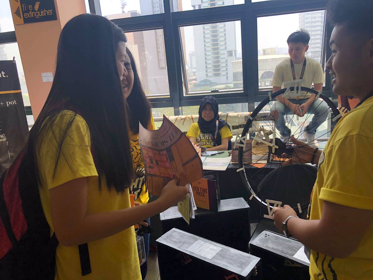 Ecotime5's tweet photo. Good morning everyone!! Las day of exhibit today at UST! Visit us at the 7th floor of BGPOP. See you there! 💗 https://t.co/IKL4iiMi35