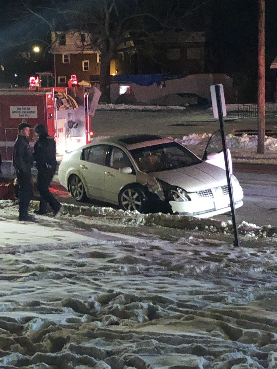 NfAngels's tweet photo. Three car MVA with no injuries on Highland Avenue. The driver of the white car was arrested for a DWI. 
Will post more information later when is given. https://t.co/GwPjFUszLK