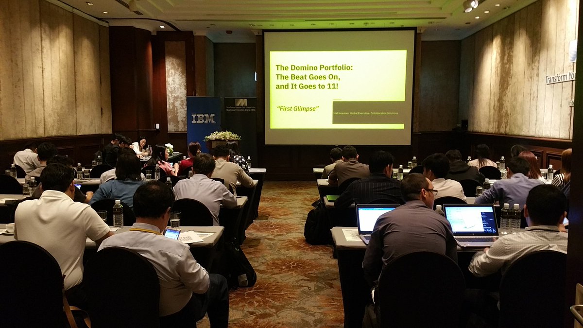 matnewman's tweet photo. As the crowd started to gather for our Business Partner MSI's event this morning, we realised we needed more room. Lots of interest in the #dominoforever road map! π€π
#WeAreDomino #Notes29
@IBMSocialBiz @HCL_CollabDev https://t.co/MUX9WhI4dj