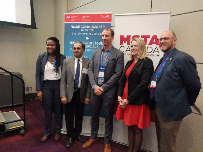 ErnestAkpoue's tweet photo. @KlaudineWakasa from the @SDC_TCS talks about Cleantech opportunities in mining sector in Africa at the PDAC conference.
 
#CANADAatPDAC; #canadaaupdac #Canada; #PDAC2019; @SDC_TCS
@AmbCanMali @CanEmbMali https://t.co/TrSRvMKC1K