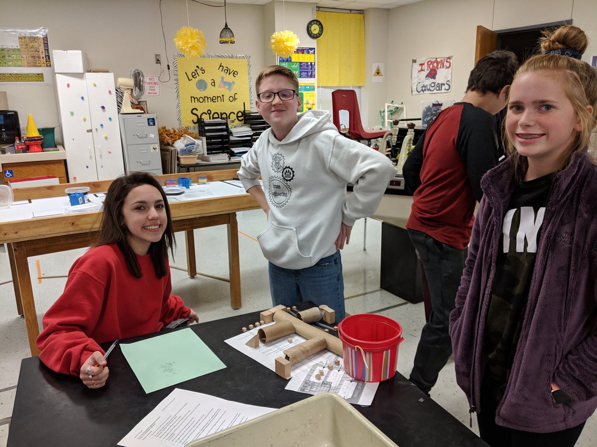 lhulsey98's tweet photo. #IronsEngineering 2 students plan and design a water system that could support multiple homes and businesses. https://t.co/uixfKdHTCn