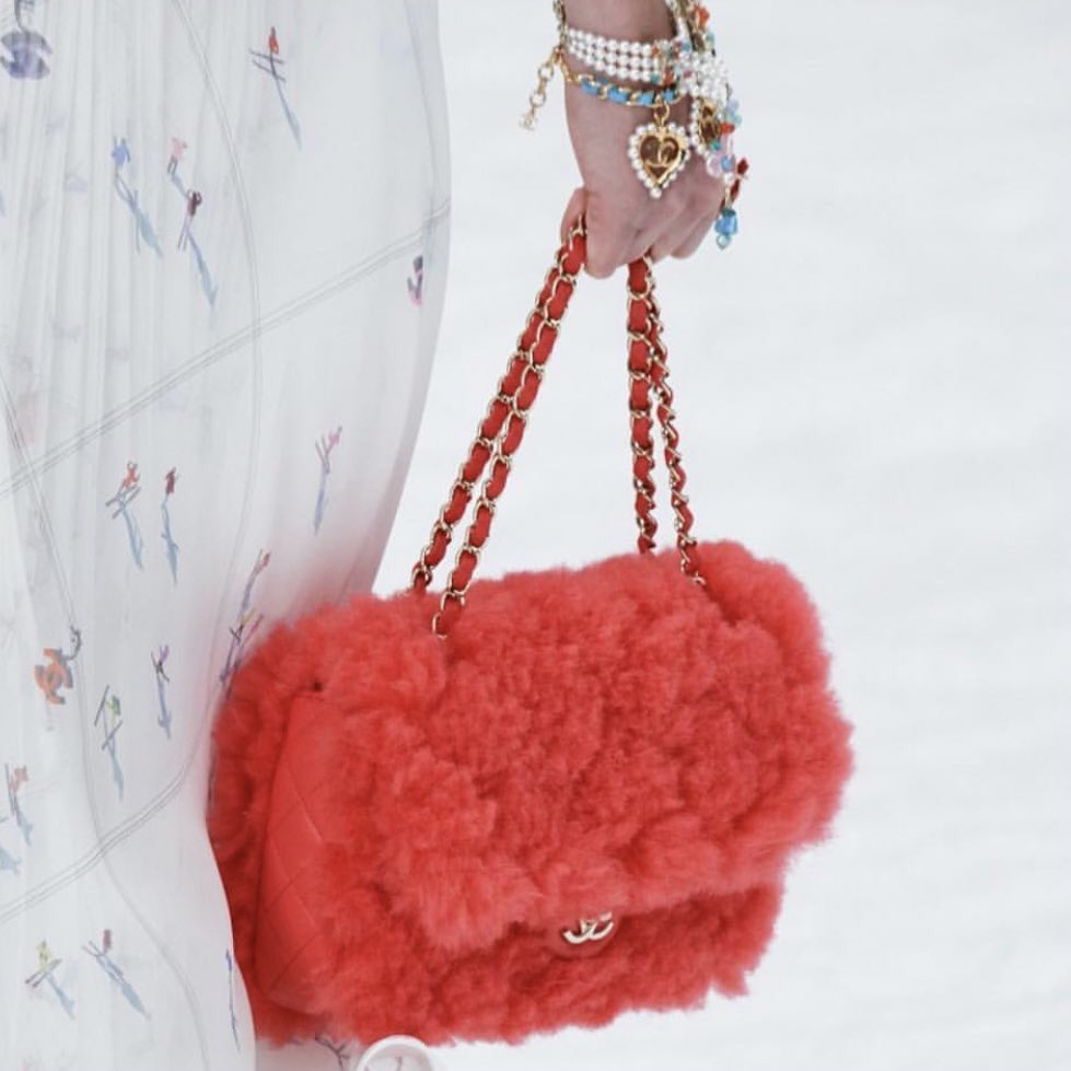 Furry bags at Chanel Fall 2019
