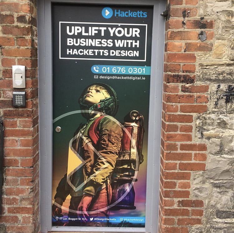 DesignHacketts's tweet image. Have you got a back door that needs some TLC??  Call Hacketts design team today to uplift your business and maximize your promotional capacity T: +353 0 6760301 #viynl #wallgraphics #doorgraphics #design #print #dublin #image #rt #graphicdesign #graphics #2019
