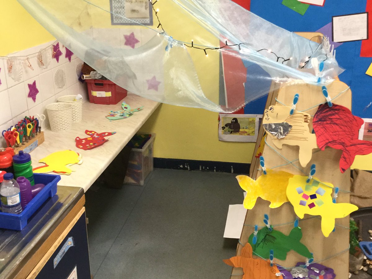 stlaws_KS1's tweet photo. Year 1's topic this term is 'Under the sea.' The children love the new provision areas. 😁 https://t.co/zkMSUpAk6W