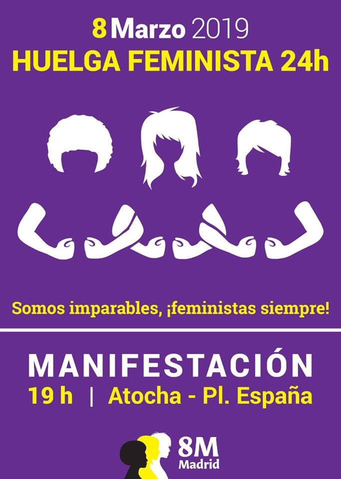 🔥ESTE VIERNES 8 DE MARZO ¡HUELGA FEMINISTA 24H! 🔥

Recuerda que la huelga es de CUIDADOS, EDUCATIVA, LABORAL y de CONSUMO.

¡Que el mundo se entere que si paramos nosotras, se para el mundo! 🔥

ℹ️Toda información sobre la huelga y demás actividades en: hacialahuelgafeminista.org